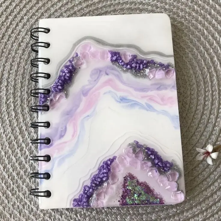 Custom resin notebook